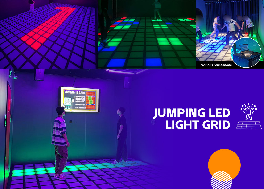 Jumping LED light Grid Images